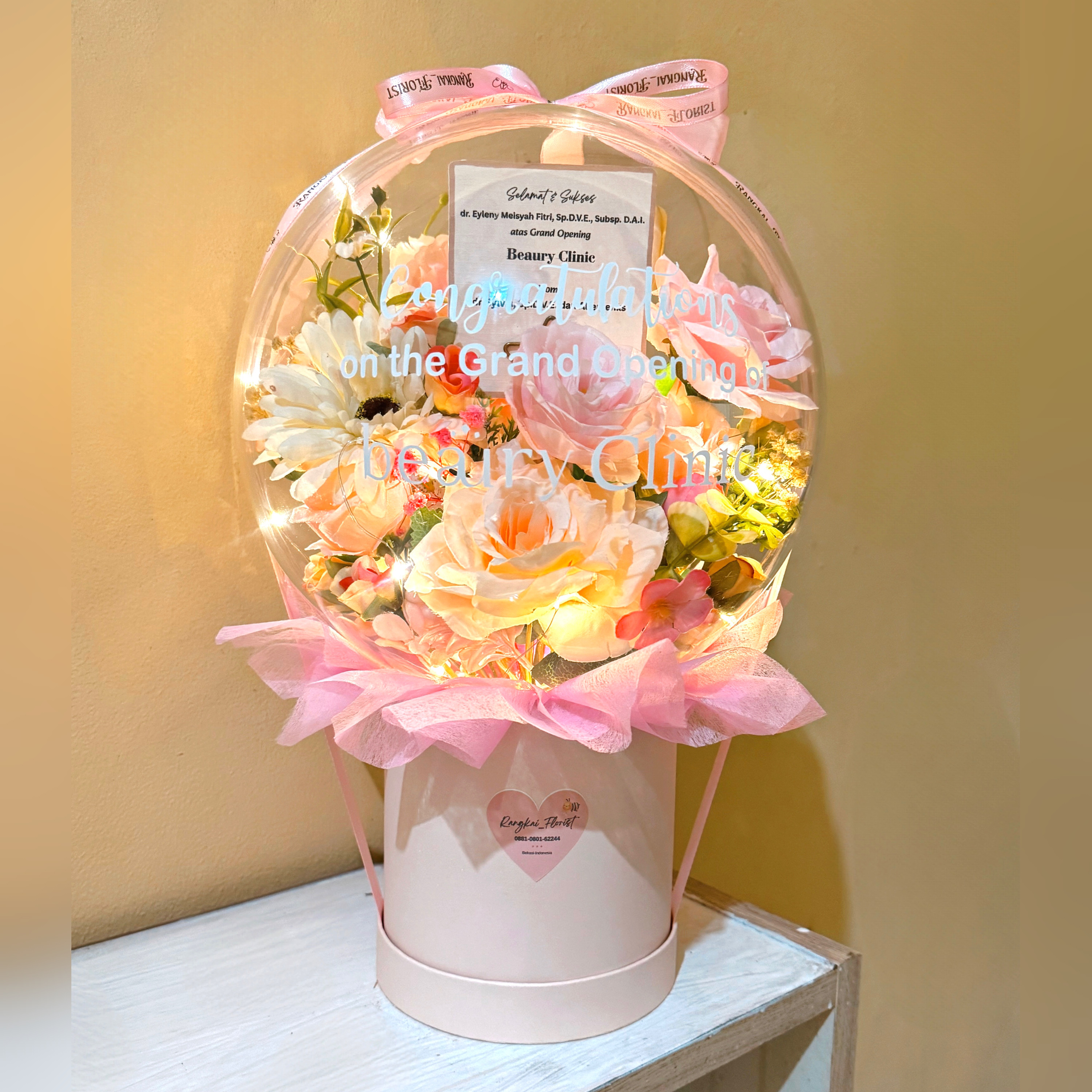 Balon Bunga Akrilik D26